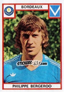 Figurina Philippe Bergeroo - Football France 1975-1976 - Panini