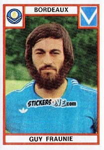 Sticker Guy Fraunie - Football France 1975-1976 - Panini