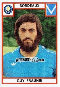 Sticker Guy Fraunie - Football France 1975-1976 n. 42 - Panini