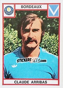 Figurina Claude Arribas - Football France 1975-1976 - Panini