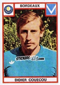 Cromo Didier Couecou - Football France 1975-1976 - Panini