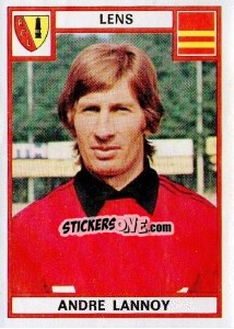 Sticker Andre Lannoy - Football France 1975-1976 n. 58 - Panini