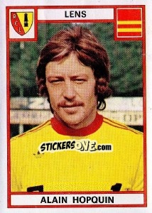 Figurina Alain Hopquin - Football France 1975-1976 - Panini