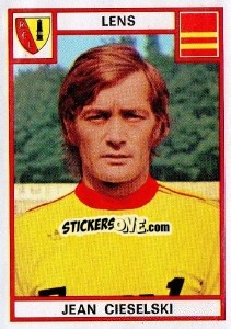 Sticker Jean Cieselski - Football France 1975-1976 n. 60 - Panini