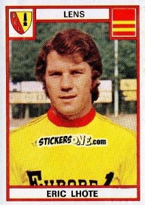 Figurina Eric Lhote - Football France 1975-1976 - Panini