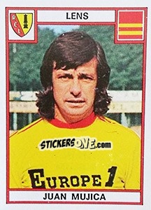 Figurina Juan Mujica - Football France 1975-1976 - Panini