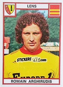 Sticker Romain Arghirudis - Football France 1975-1976 - Panini