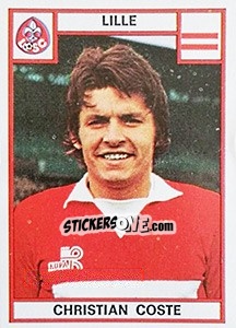 Sticker Christian Coste - Football France 1975-1976 n. 84 - Panini