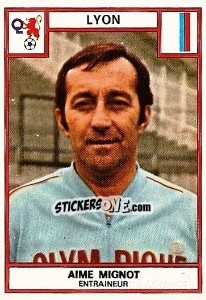 Figurina Aime Mignot - Football France 1975-1976 - Panini
