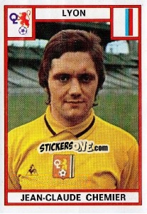 Cromo Jean-Claude Chemier - Football France 1975-1976 - Panini