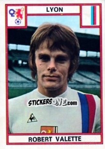 Figurina Robert Valette - Football France 1975-1976 - Panini