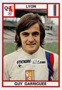 Sticker Guy Garrigues - Football France 1975-1976 n. 97 - Panini