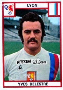 Figurina Yves Delestre - Football France 1975-1976 - Panini