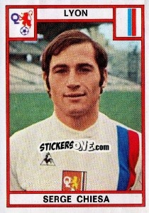 Figurina Serge Chiesa - Football France 1975-1976 n. 106 - Panini