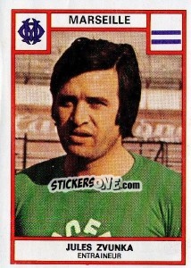 Cromo Jules Zvunka - Football France 1975-1976 - Panini
