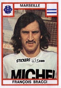 Figurina Francois Bracci - Football France 1975-1976 - Panini