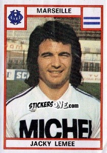 Sticker Jacky Lemee - Football France 1975-1976 - Panini