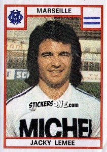 Figurina Jacky Lemee - Football France 1975-1976 - Panini