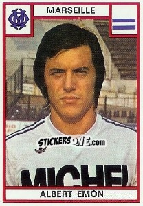 Sticker Albert Emon - Football France 1975-1976 n. 117 - Panini