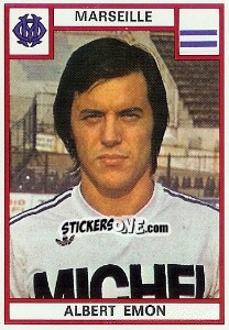 Sticker Albert Emon - Football France 1975-1976 - Panini