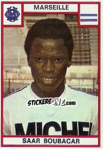 Figurina Saar Boubacar - Football France 1975-1976 - Panini