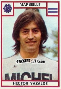 Cromo Hector Yazalde - Football France 1975-1976 - Panini