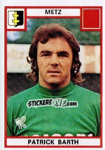 Sticker Patrick Barth - Football France 1975-1976 n. 126 - Panini