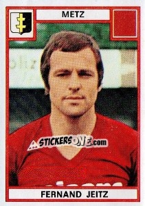 Figurina Fernand Jeitz - Football France 1975-1976 - Panini