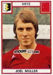 Figurina Joel Muller - Football France 1975-1976 - Panini