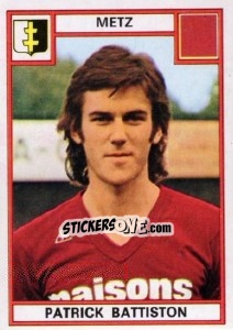 Sticker Patrick Battiston - Football France 1975-1976 n. 130 - Panini