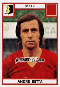 Sticker Andre Betta - Football France 1975-1976 - Panini