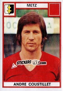 Figurina Andre Coustillet - Football France 1975-1976 - Panini