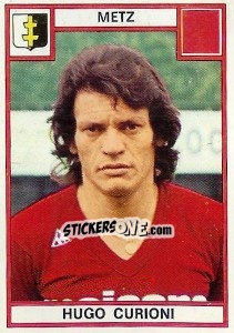 Sticker Hugo Curioni - Football France 1975-1976 - Panini