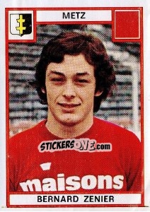 Cromo Bernard Zenier - Football France 1975-1976 - Panini