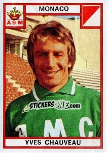 Sticker Yves Chauveau - Football France 1975-1976 - Panini
