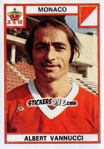 Cromo Albert Vannucci - Football France 1975-1976 - Panini