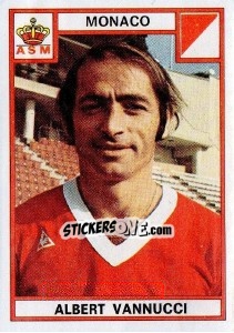 Sticker Albert Vannucci - Football France 1975-1976 n. 144 - Panini