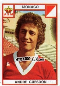 Sticker Andre Guesdon - Football France 1975-1976 - Panini