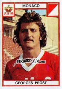 Sticker Georges Prost - Football France 1975-1976 - Panini