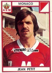 Sticker Jean Petit - Football France 1975-1976 - Panini
