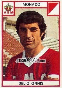 Sticker Delio Onnis - Football France 1975-1976 - Panini