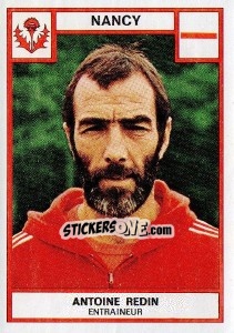 Sticker Antoine Redin - Football France 1975-1976 n. 159 - Panini