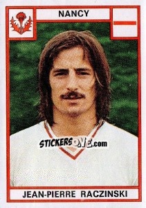 Cromo Jean-Pierre Raczinski - Football France 1975-1976 - Panini