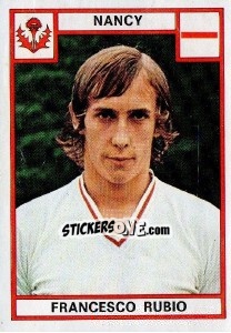 Sticker Francesco Rubio - Football France 1975-1976 - Panini
