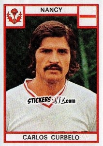 Sticker Carlos Curbelo - Football France 1975-1976 - Panini