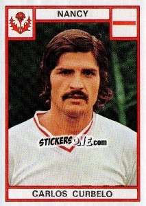 Sticker Carlos Curbelo - Football France 1975-1976 n. 169 - Panini