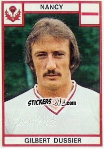 Sticker Gilbert Dussier - Football France 1975-1976 n. 170 - Panini