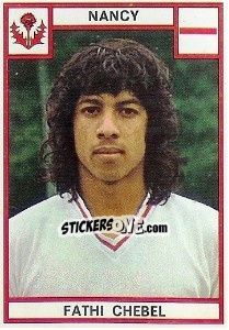 Sticker Fathi Chebel - Football France 1975-1976 - Panini