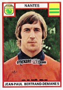 Cromo Jean-Paul Bertrand-Demanes - Football France 1975-1976 - Panini