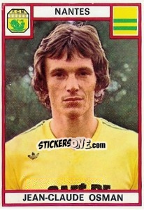 Figurina Jean-Claude Osman - Football France 1975-1976 - Panini